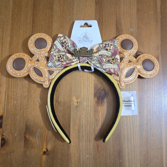 Disney Accessories - Loungefly X Disney Oktoberfest Mickey Pretzel Ear Headband